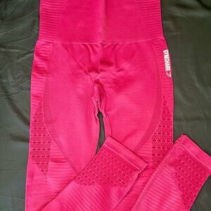 Gymshark sculpting maroon leggings